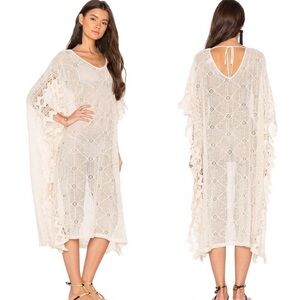 Eberjey Havanera Pandora Lace Cover Up in Natural Ivory Sz S/M